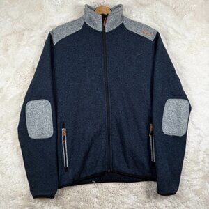 Orvis Trout Bum Mens Jacket L Fleece Lined Full Zip Coat Hiking Outdoors Pockets